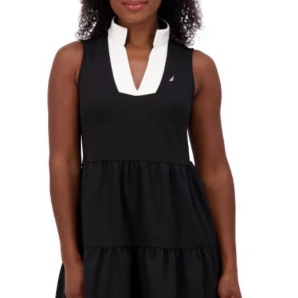 Nautica Black and White Mini Dress
